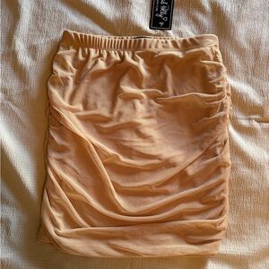 Chic Tan Mini Skirt